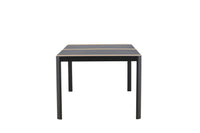 Togo spisebord 200*100 - sort / teak