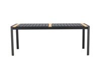 Togo spisebord 200*100 - sort / teak