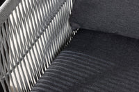 Chania hjørnesofa med sofabord - grå / akasie