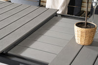 Levels spisebord - sort alu / grå aintwood - 160/240*90 + Levels spise stol