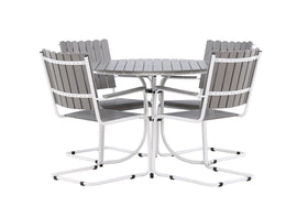Ensemble de salle à manger Holmsund - blanc / gris aintwood