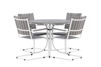 Holmsund spisegruppe - hvid / grå aintwood