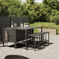 Umami modul 3 med barbord og 3 barstole, sort