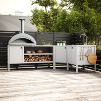 UMAMI ensemble de cuisine extérieure, module évier, module d’angle, module 3, blanc