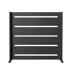 RAMA brise-vue 1 section basse, noir, L80 x P30 x H80 cm