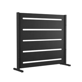RAMA brise-vue 1 section basse, noir, L80 x P30 x H80 cm