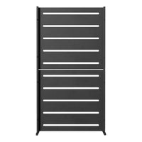 RAMA indsyningsskærm 1 sektion høj, sort, B80 x D30 x H153 cm