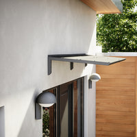 MODERN entrétak, L200 x D85 x H27,5 cm, sort