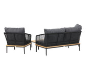 Andorra sofa gruppe med sofabord - sort/grå