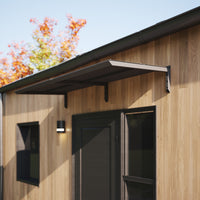 MODERN entrétak, L200 x D85 x H27,5 cm, sort