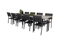 Levels spisebord 229/310 - sort / grå + Copacabana spise stol - sort