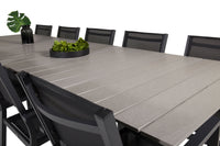 Levels spisebord 229/310 - sort / grå + Copacabana spise stol - sort