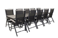 Levels spisebord 229/310 - sort / grå + Albany 5:pos spise stol - sort