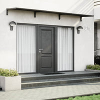 MODERN entrétak, L390 x D85 x H27,5 cm, sort