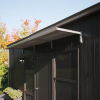 MODERN entrétak, L300 x D85 x H27,5 cm, grå