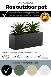 ROS utendørs potter 2-pakning