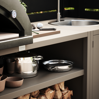 UMAMI udendørs køkkenpakke, vaskemodul samt modul 3, beige