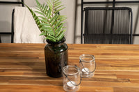 Bois matbord 200*100 - svart / akacia + Bois karmstol - svart alu