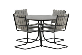 Ensemble de salle à manger Holmsund - noir / gris