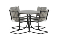 Holmsund spisegruppe - sort / grå