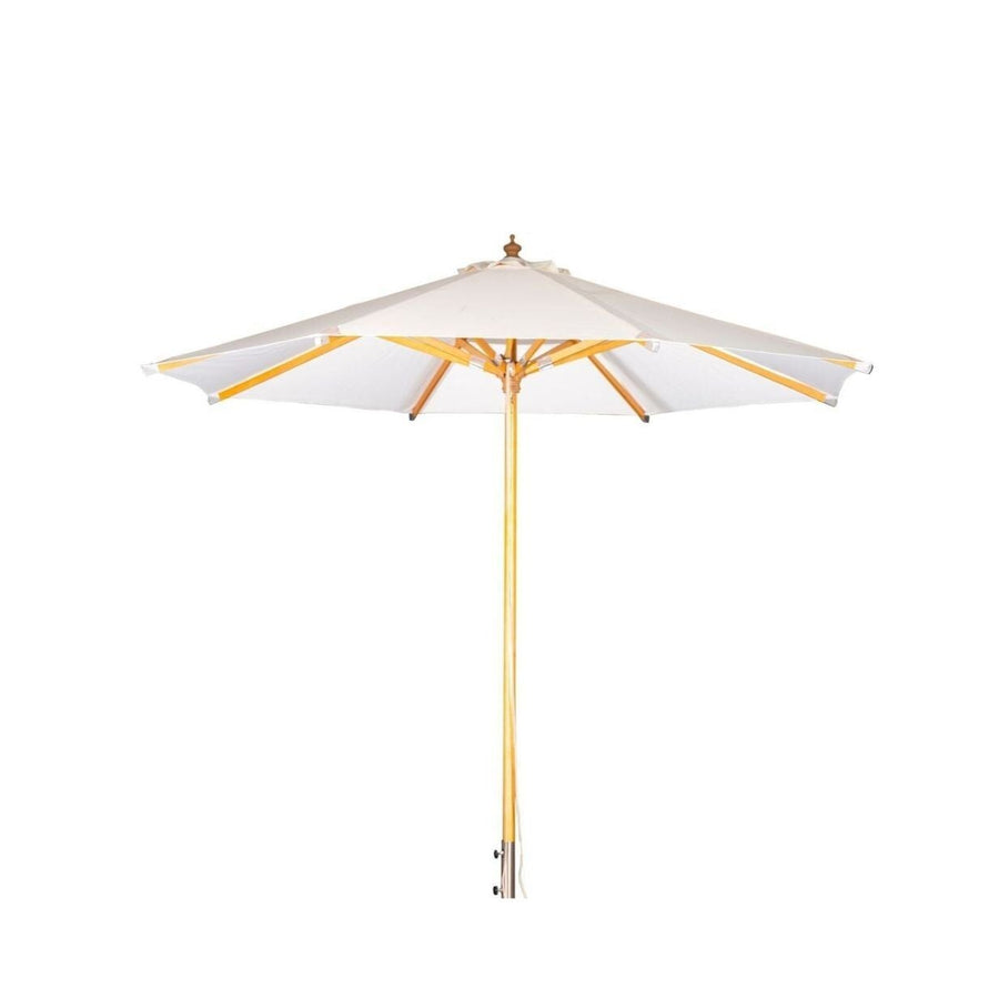 Naxos parasol - 3m - træ / Ecru stof