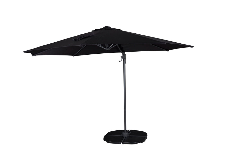 Leeds parasol 3m - sort / sort