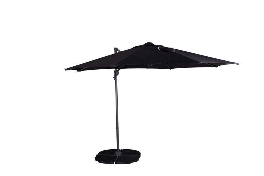 Leeds parasol 3m - sort / sort