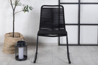 Lot de 2 chaises de salle à manger Lindos (empilables)