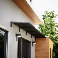 MODERN entrétak, L400 x D85 x H27,5 cm, sort