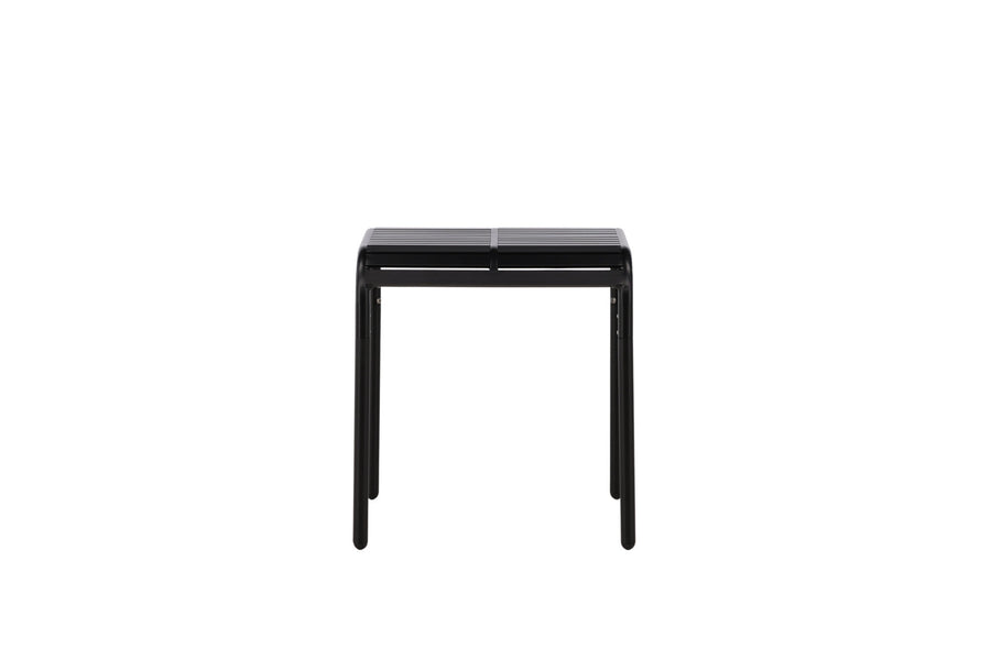 Borneo cafébord aluminium - black / kvadrat 70*70*