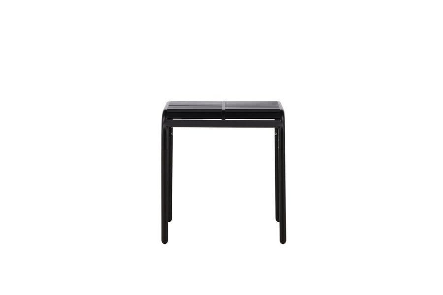 Borneo cafébord aluminium - black / kvadrat 70*70*