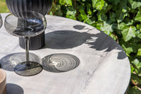 Milano barbord metal - sort/rund ø70