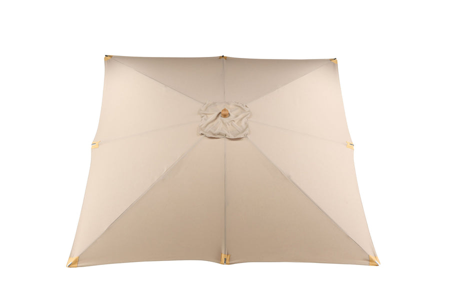 Naxos parasol 3*3m - beige / træ