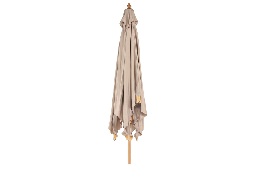 Naxos parasoll 3*3m - beige / trä