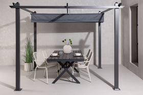 Lazio pergola 300*300 - mörk grå