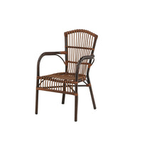 Galera spise stol - brun / alu