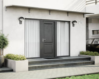 MODERN entrétak, L520 x D85 x H27,5 cm, grå