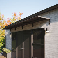 MODERN entrétak, L400 x D85 x H27,5 cm, sort