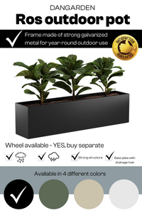 ROS utendørs potter 4-pakning