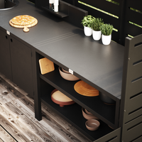 UMAMI udendørs køkkenpakke, vaskemodul, modul 1 og modul 2, sort