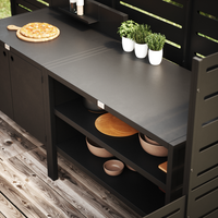 Specialpris UMAMI udekøkken modul 1 + 2 inkl. overtræk, sort