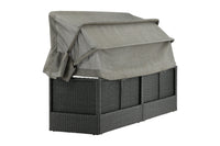 Nopy solsäng med tak - svart / grå