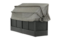 Nopy solsäng med tak - svart / grå