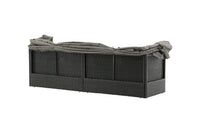 Nopy solsäng med tak - svart / grå