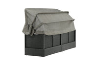 Nopy solsäng med tak - svart / grå