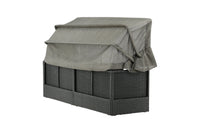 Nopy solsäng med tak - svart / grå