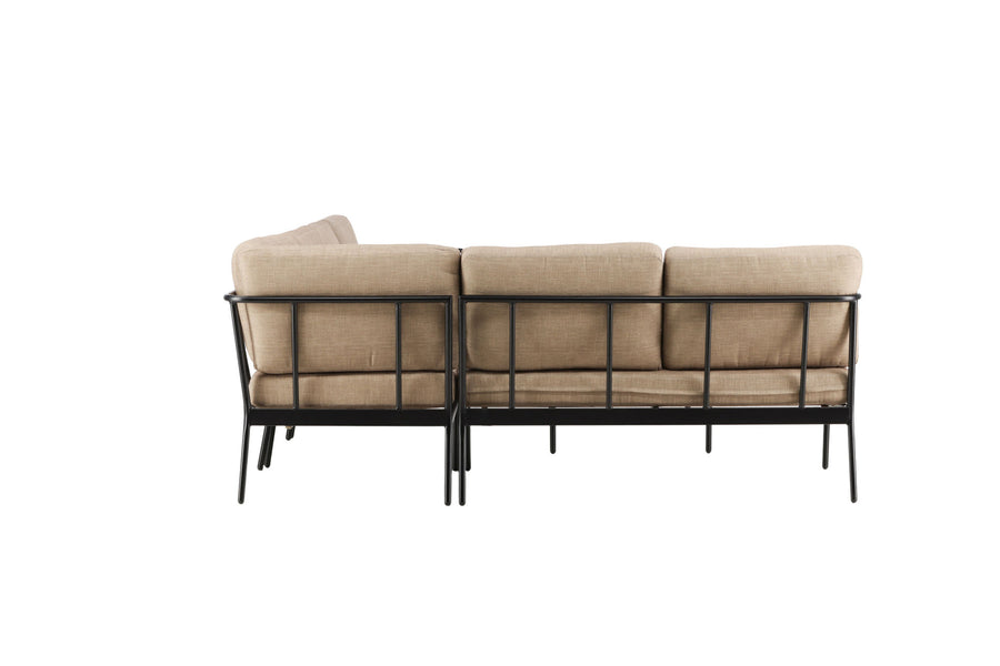 Pehnna lounge set metall - svart / sand