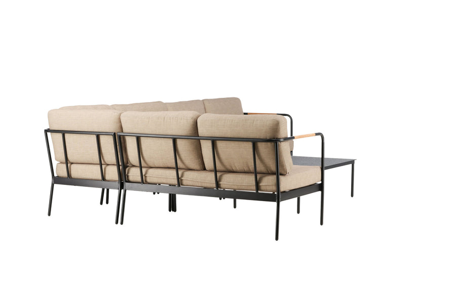 Pehnna lounge set metall - svart / sand