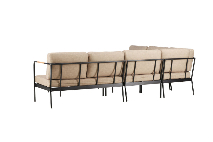 Pehnna lounge set metall - svart / sand