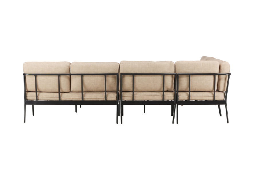 Pehnna lounge set metall - svart / sand